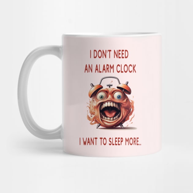 I DON'T NEED AN ALARM CLOCK, I WANT TO SLEEP MORE.. by ArtfulDesign